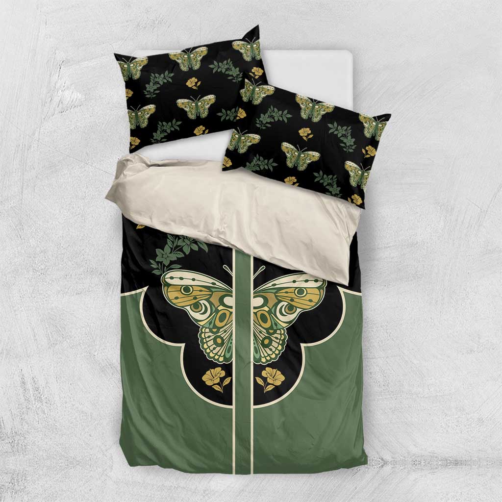 Retro Butterfly Bedding Set Western Yoke Style - Wonder Print Shop