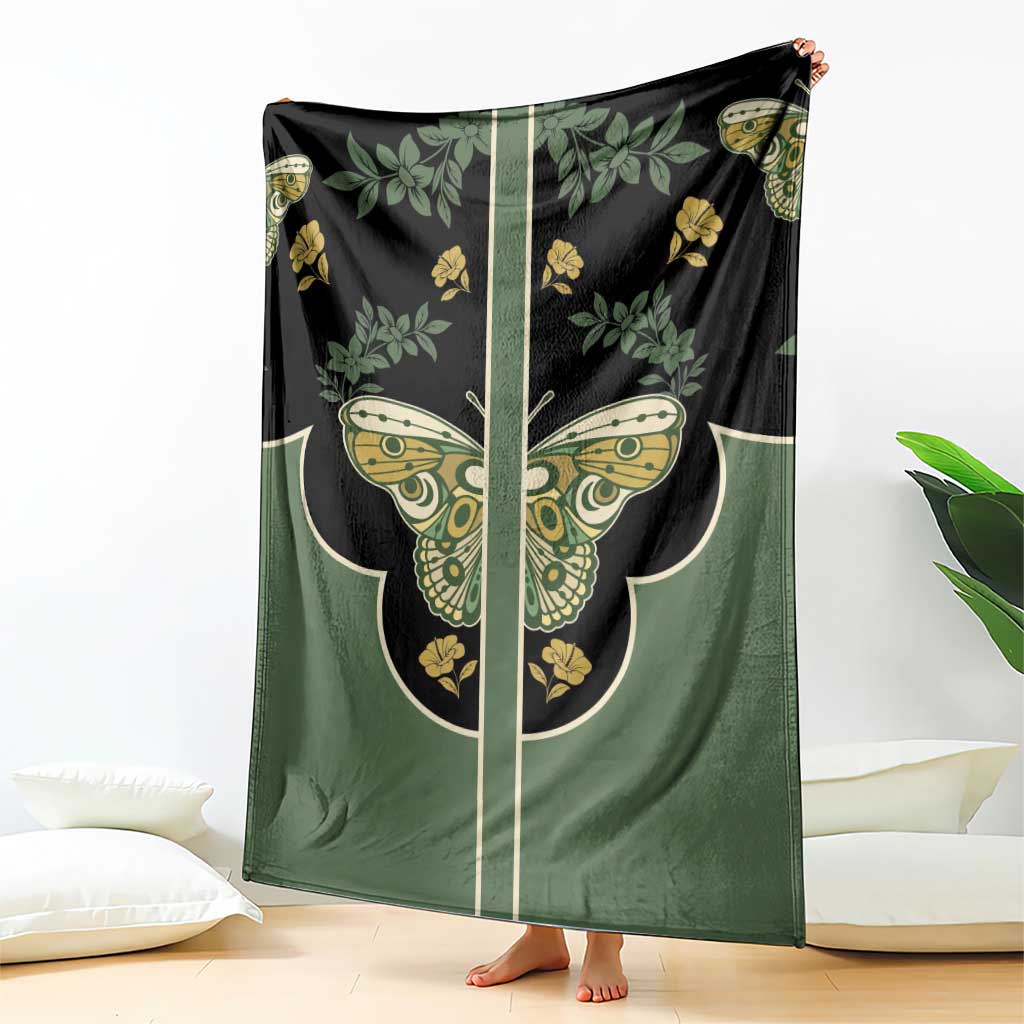 Retro Butterfly Blanket Western Yoke Style - Wonder Print Shop