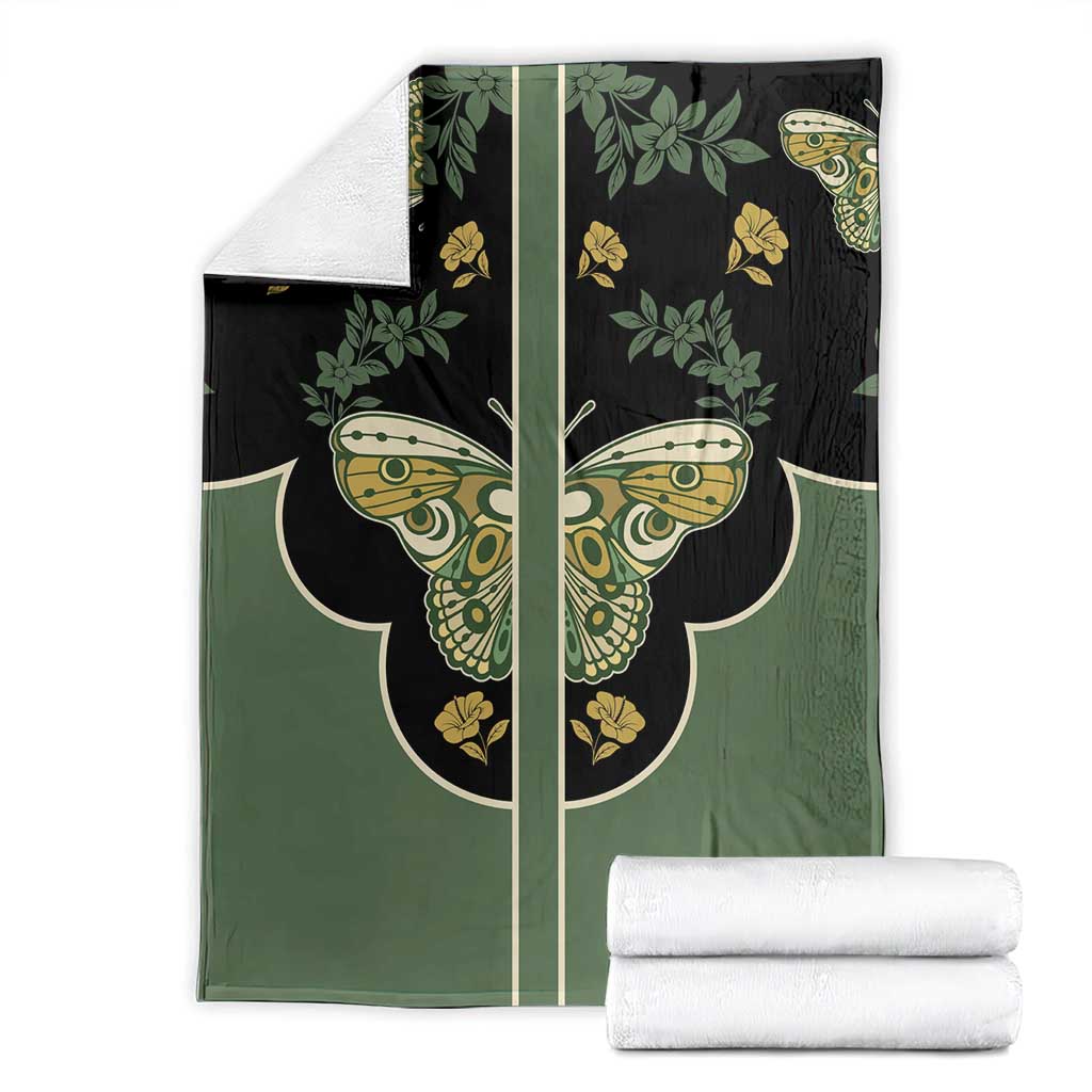 Retro Butterfly Blanket Western Yoke Style - Wonder Print Shop