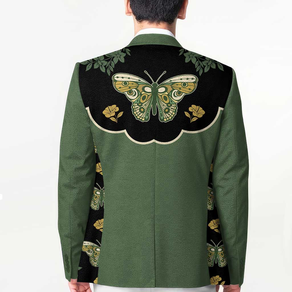 Retro Butterfly Blazer Western Yoke Style - Wonder Print Shop