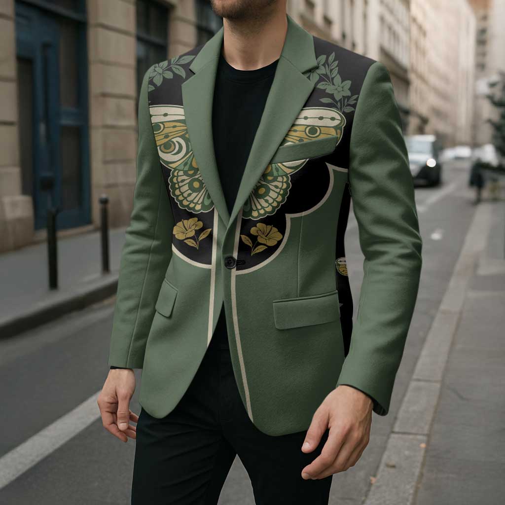 Retro Butterfly Blazer Western Yoke Style - Wonder Print Shop