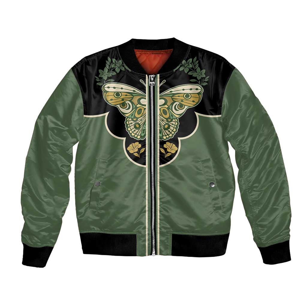 Retro Butterfly Bomber Jacket Western Yoke Style - Wonder Print Shop