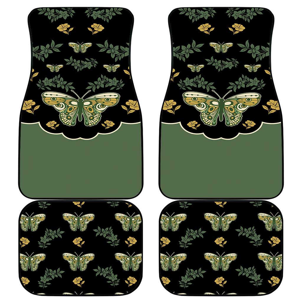 Retro Butterfly Car Mats Western Yoke Style - Wonder Print Shop