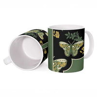 Retro Butterfly Ceramic Mug Western Yoke Style - Wonder Print Shop