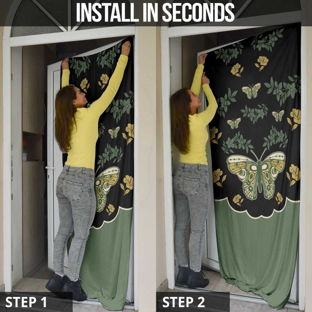 Retro Butterfly Door Cover Western Yoke Style - Wonder Print Shop