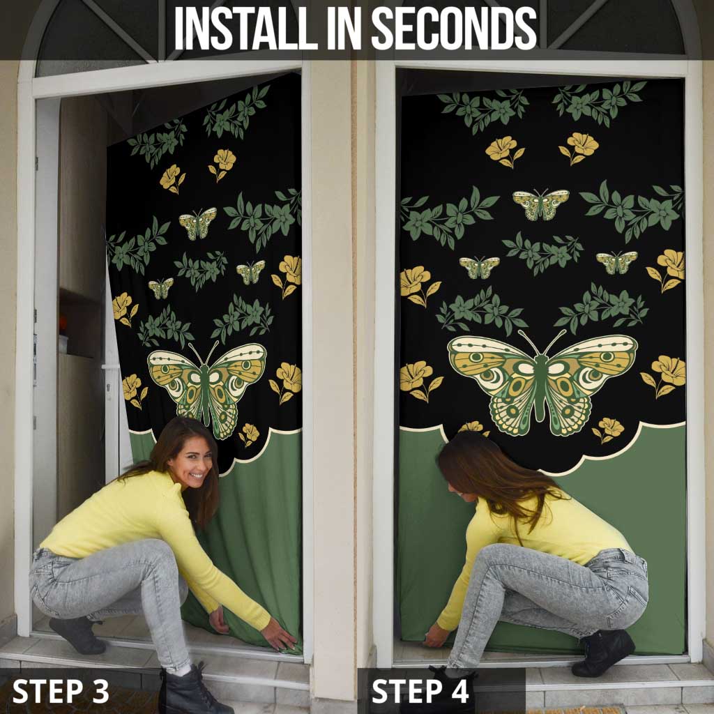 Retro Butterfly Door Cover Western Yoke Style - Wonder Print Shop