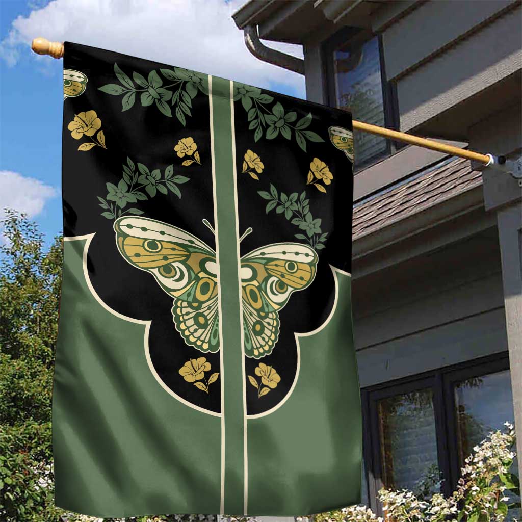 Retro Butterfly Garden Flag Western Yoke Style - Wonder Print Shop