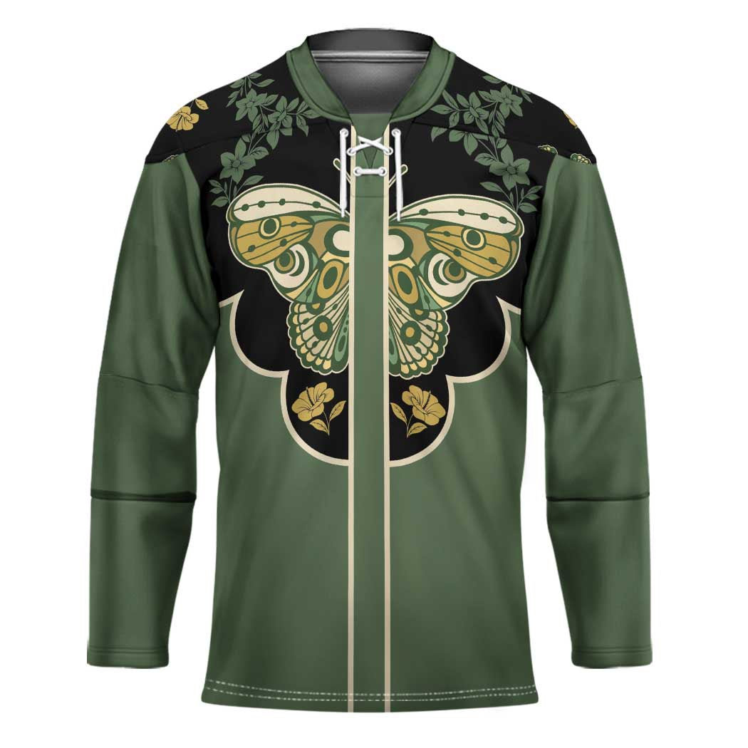 Retro Butterfly Hockey Jersey Western Yoke Style - Wonder Print Shop