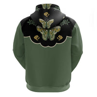 Retro Butterfly Hoodie Western Yoke Style - Wonder Print Shop