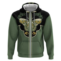 Retro Butterfly Hoodie Western Yoke Style - Wonder Print Shop