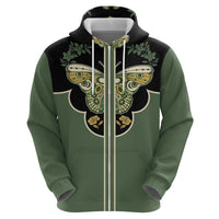 Retro Butterfly Hoodie Western Yoke Style - Wonder Print Shop