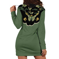 Retro Butterfly Hoodie Dress Western Yoke Style - Wonder Print Shop