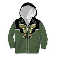 Retro Butterfly Kid Hoodie Western Yoke Style - Wonder Print Shop