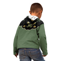 Retro Butterfly Kid Hoodie Western Yoke Style - Wonder Print Shop