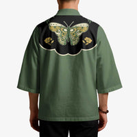 Retro Butterfly Kimono Western Yoke Style - Wonder Print Shop