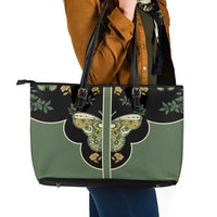 Retro Butterfly Leather Tote Bag Western Yoke Style - Wonder Print Shop