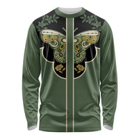 Retro Butterfly Long Sleeve Shirt Western Yoke Style - Wonder Print Shop