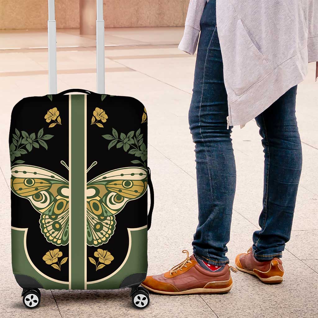 Retro Butterfly Luggage Cover Western Yoke Style - Wonder Print Shop