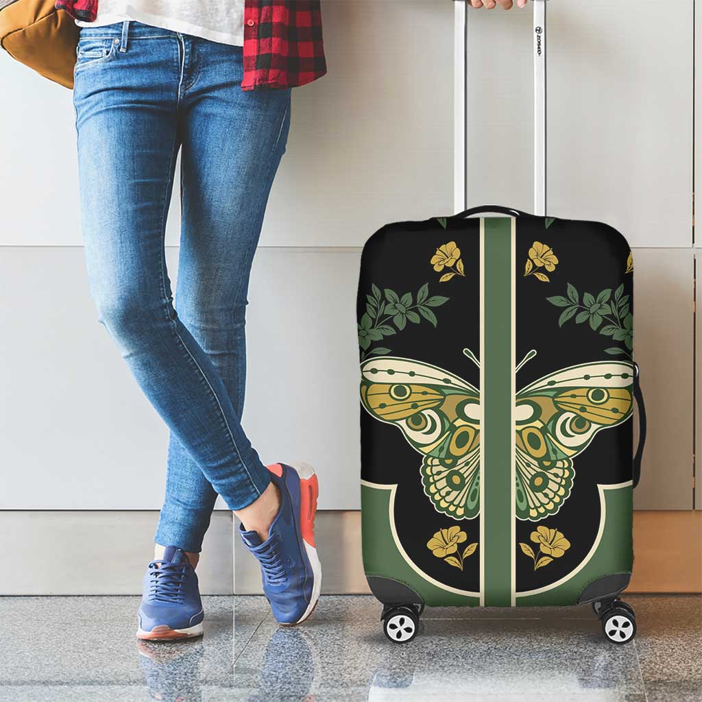 Retro Butterfly Luggage Cover Western Yoke Style - Wonder Print Shop