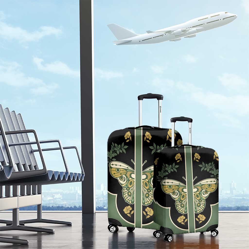 Retro Butterfly Luggage Cover Western Yoke Style - Wonder Print Shop