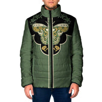 Retro Butterfly Padded Jacket Western Yoke Style - Wonder Print Shop