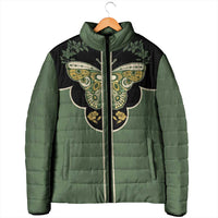 Retro Butterfly Padded Jacket Western Yoke Style - Wonder Print Shop