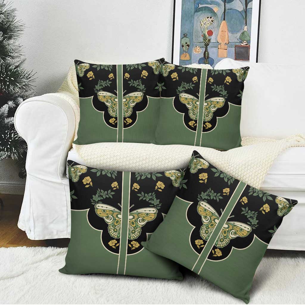 Retro Butterfly Pillow Cover Western Yoke Style - Wonder Print Shop