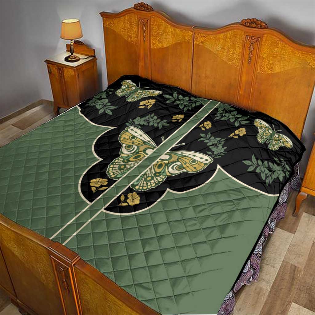 Retro Butterfly Quilt Western Yoke Style - Wonder Print Shop