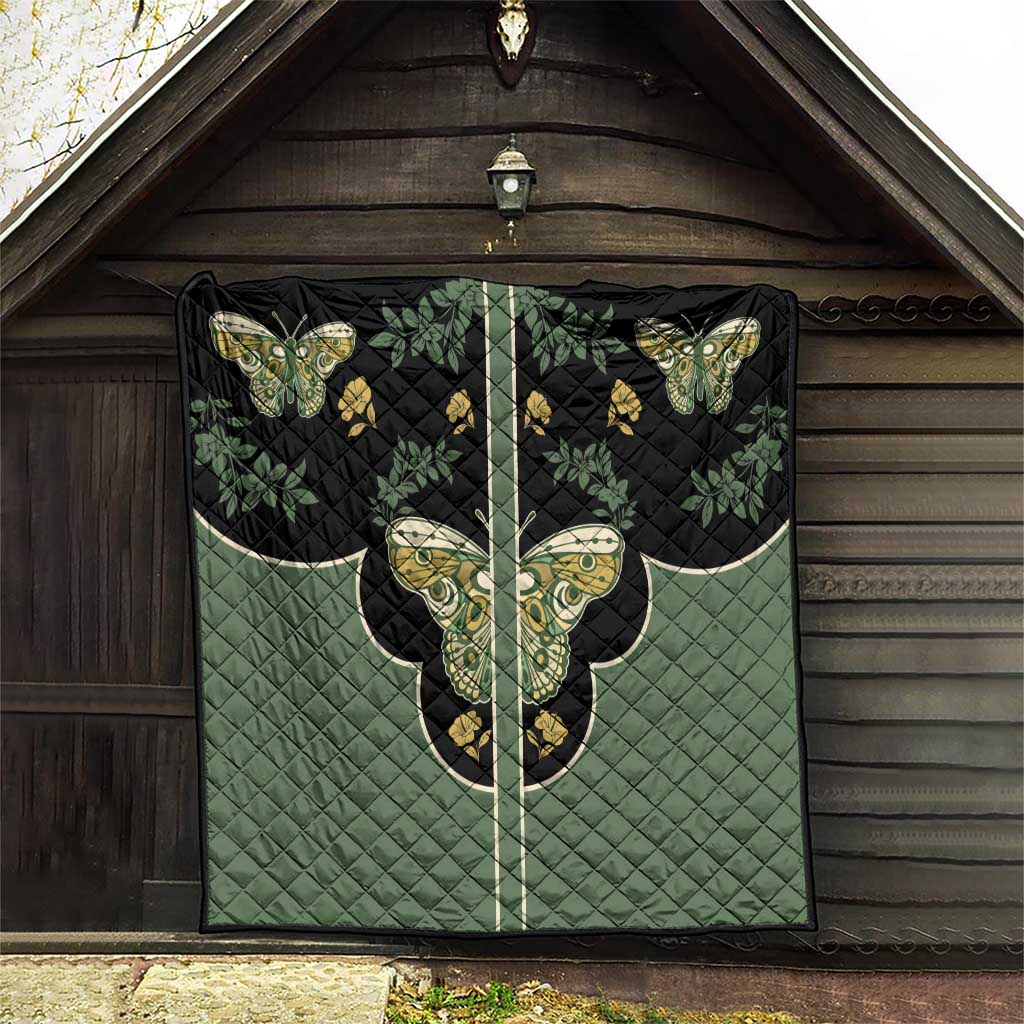 Retro Butterfly Quilt Western Yoke Style - Wonder Print Shop