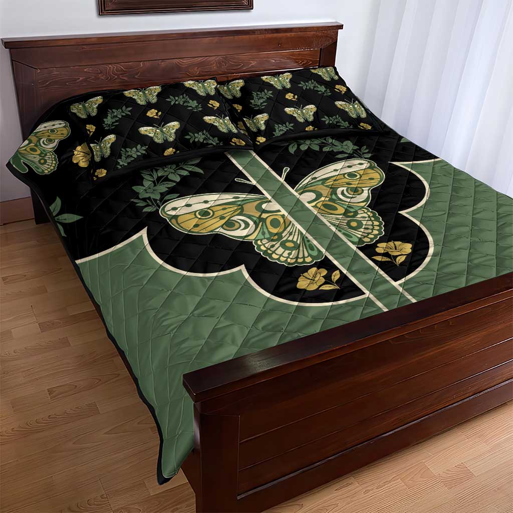 Retro Butterfly Quilt Bed Set Western Yoke Style - Wonder Print Shop
