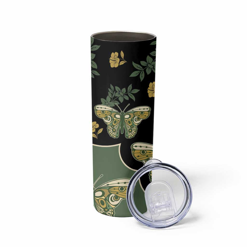 Retro Butterfly Skinny Tumbler Western Yoke Style - Wonder Print Shop
