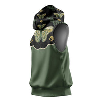 Retro Butterfly Sleeveless Hoodie Western Yoke Style - Wonder Print Shop