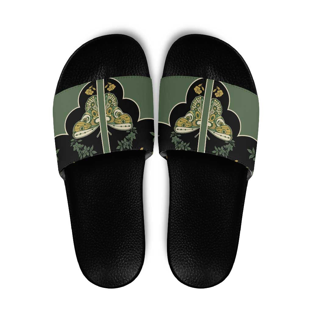 Retro Butterfly Slide Sandals Western Yoke Style - Wonder Print Shop