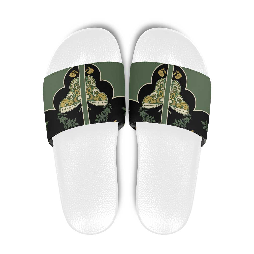 Retro Butterfly Slide Sandals Western Yoke Style - Wonder Print Shop