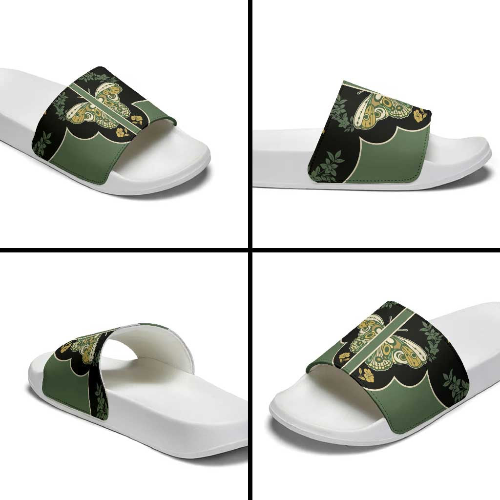 Retro Butterfly Slide Sandals Western Yoke Style - Wonder Print Shop