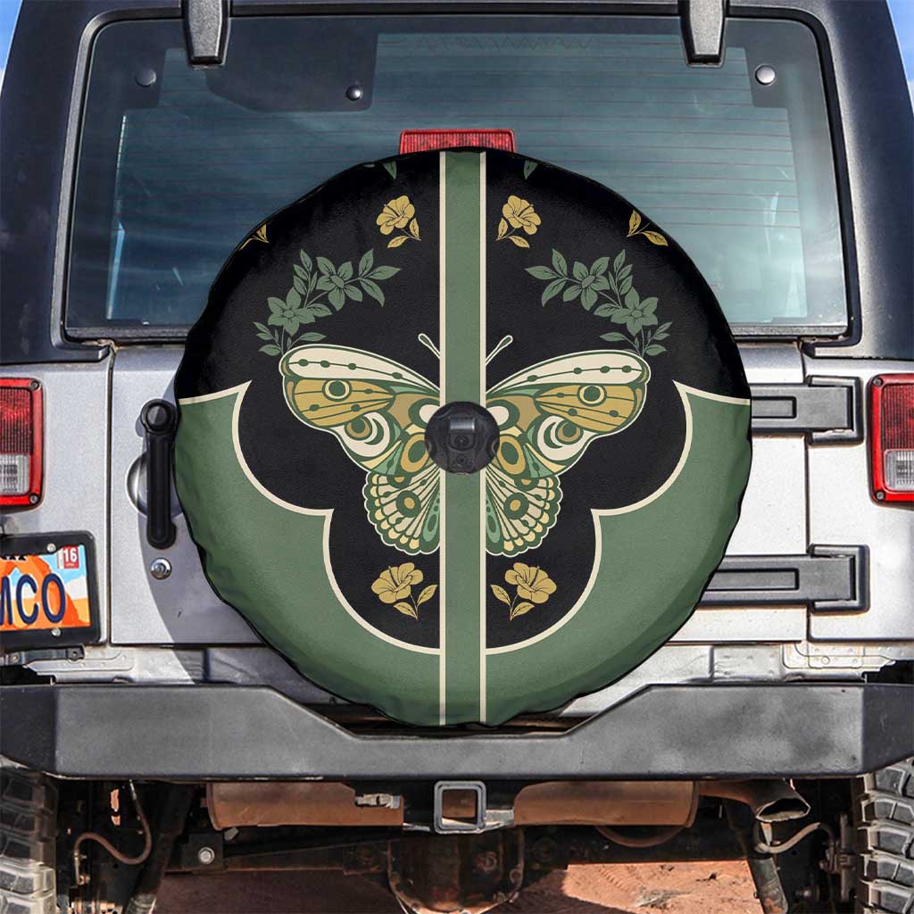 Retro Butterfly Spare Tire Cover Western Yoke Style - Wonder Print Shop