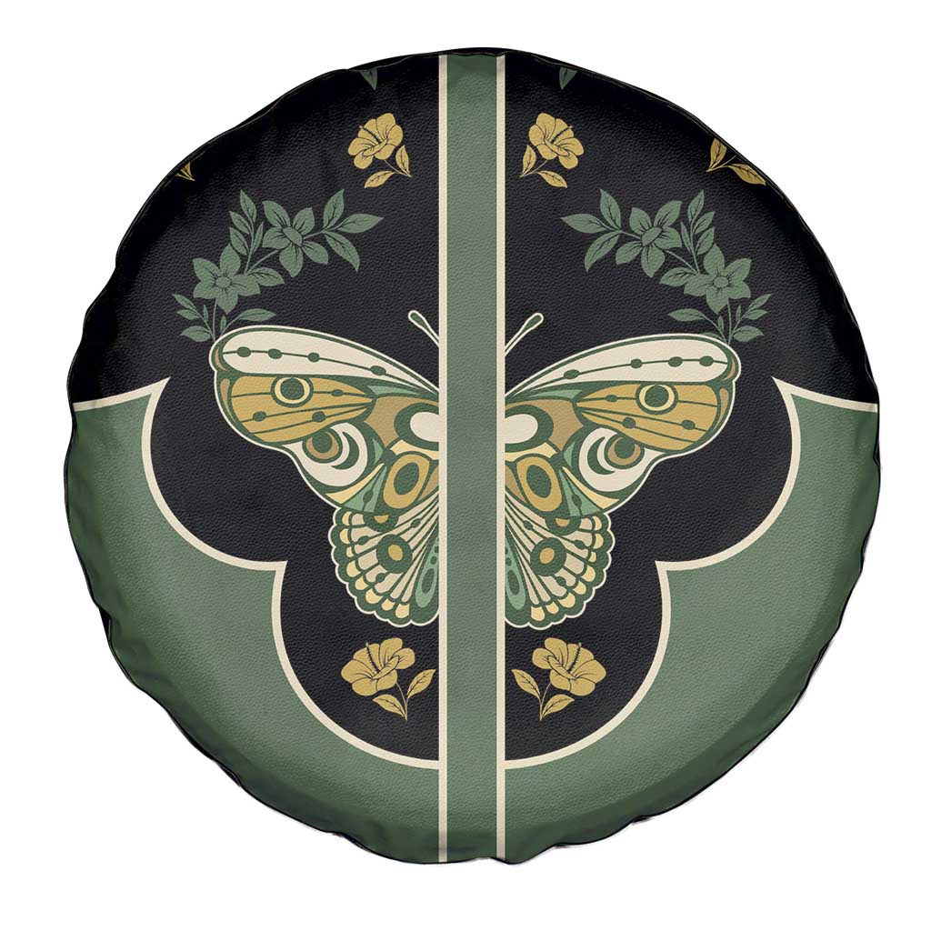 Retro Butterfly Spare Tire Cover Western Yoke Style - Wonder Print Shop