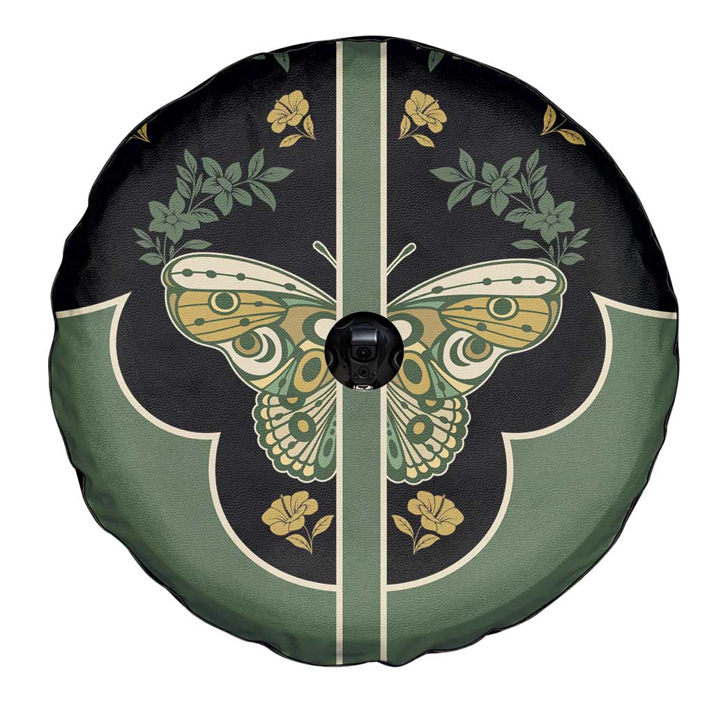 Retro Butterfly Spare Tire Cover Western Yoke Style - Wonder Print Shop