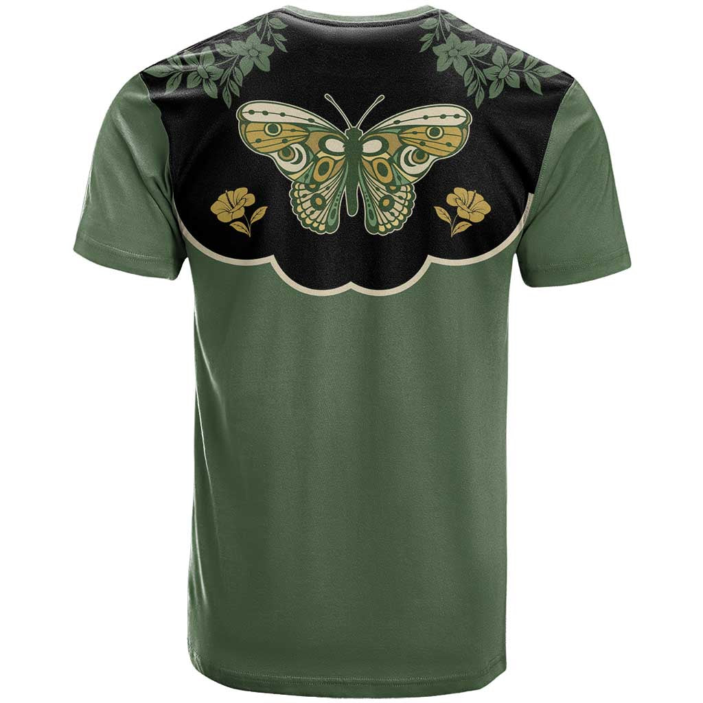 Retro Butterfly T Shirt Western Yoke Style - Wonder Print Shop