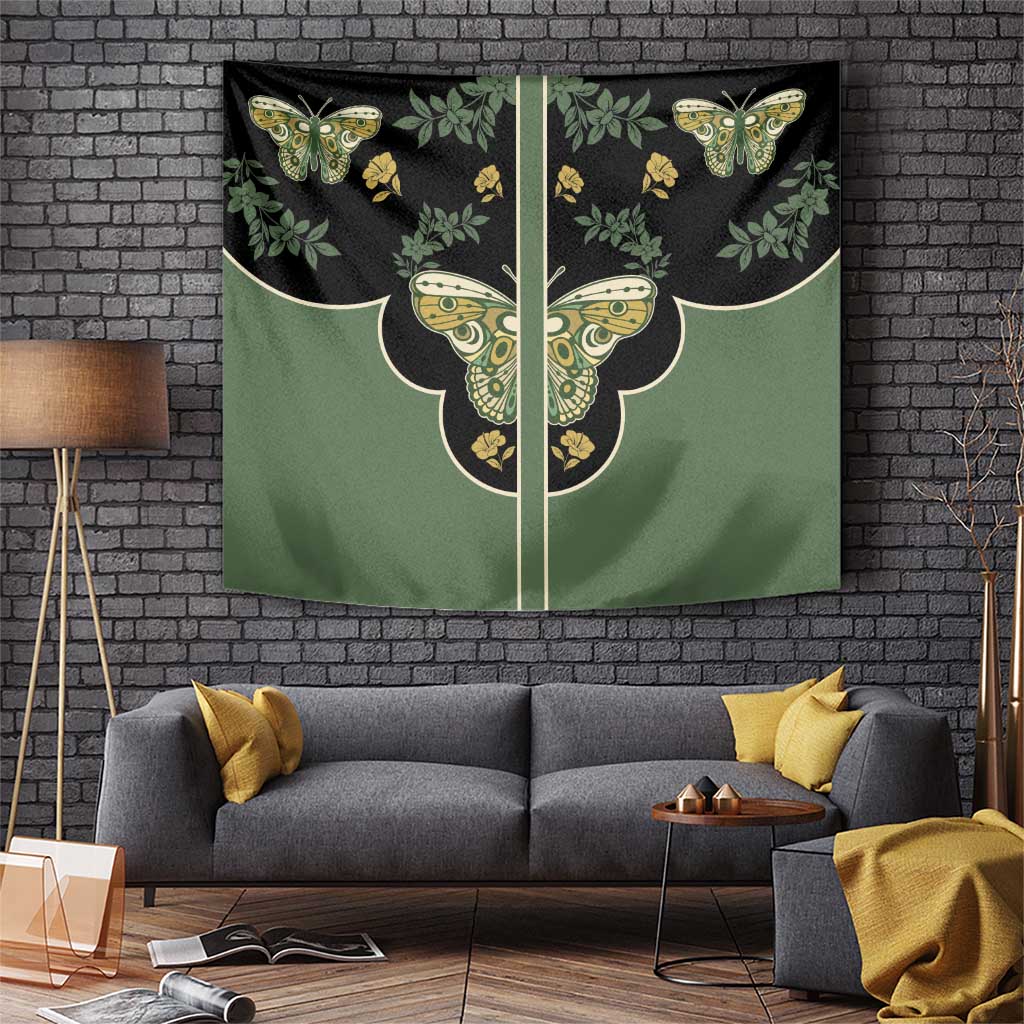 Retro Butterfly Tapestry Western Yoke Style - Wonder Print Shop