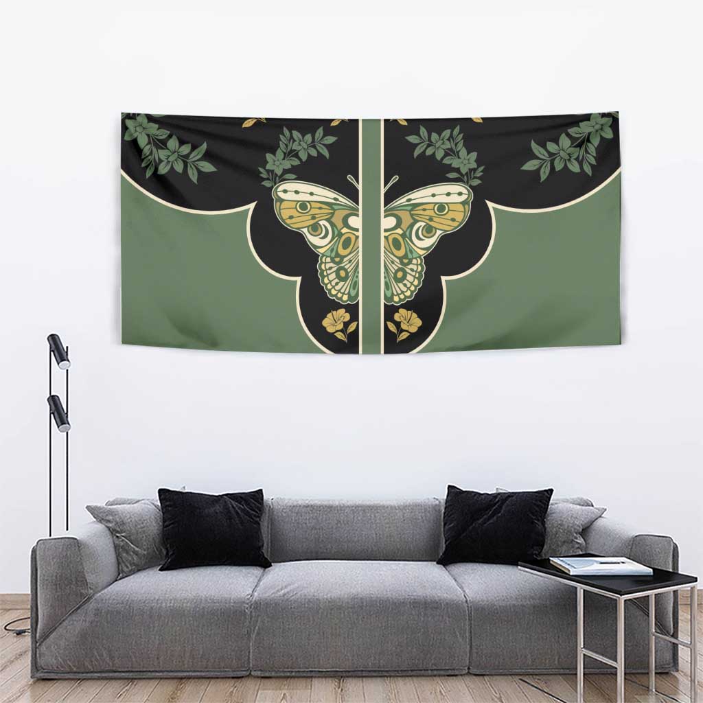 Retro Butterfly Tapestry Western Yoke Style - Wonder Print Shop