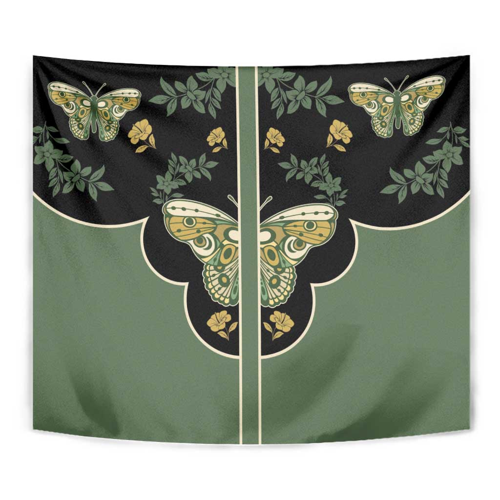 Retro Butterfly Tapestry Western Yoke Style - Wonder Print Shop