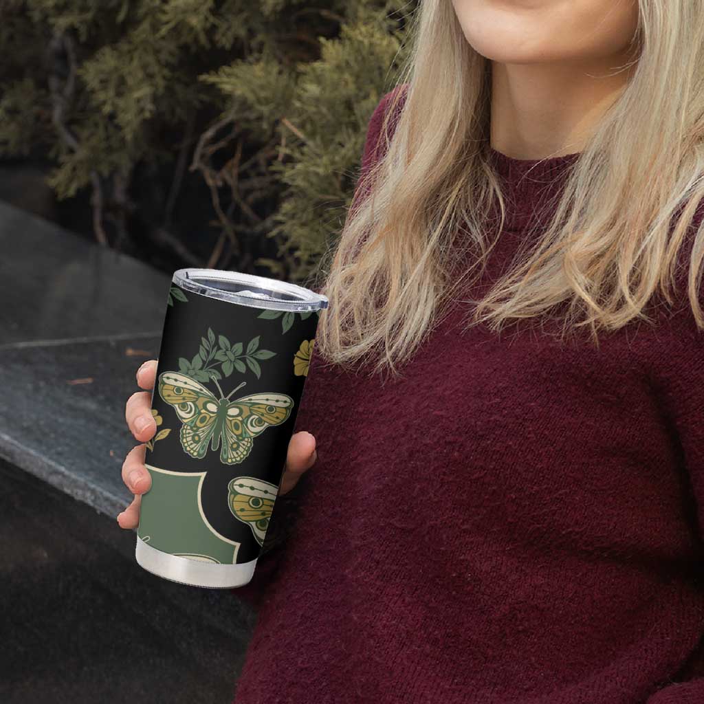 Retro Butterfly Tumbler Cup Western Yoke Style - Wonder Print Shop