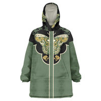 Retro Butterfly Wearable Blanket Hoodie Western Yoke Style - Wonder Print Shop