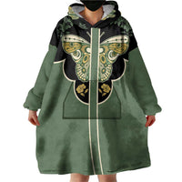 Retro Butterfly Wearable Blanket Hoodie Western Yoke Style - Wonder Print Shop