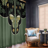 Retro Butterfly Window Curtain Western Yoke Style - Wonder Print Shop