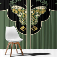 Retro Butterfly Window Curtain Western Yoke Style - Wonder Print Shop