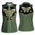 Retro Butterfly Women Sleeveless Polo Shirt Western Yoke Style - Wonder Print Shop