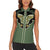 Retro Butterfly Women Sleeveless Polo Shirt Western Yoke Style - Wonder Print Shop