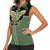 Retro Butterfly Women Sleeveless Polo Shirt Western Yoke Style - Wonder Print Shop